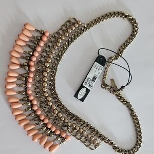 NWT Lane Bryant Elegant Dangling Soft Peach 🍑 colored Necklace